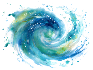 watercolor swirl creative soft watercolor design