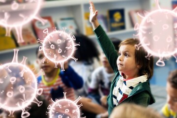Elementary students in class