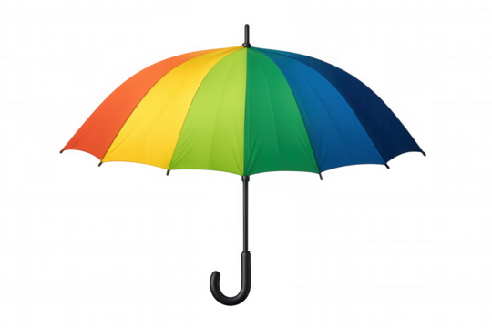 Umbrella protecting from weather, depicting diversity and inclusivity, colorful accessory covering from elements