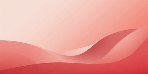 An abstract pink and red background features a soft, flowing wave pattern, ideal for a light texture design or vector wallpaper illustration