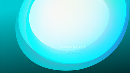 Abstract blue layers create glowing effect. Minimalist design, smooth gradients, dark background provides contrast. Modern aesthetic.