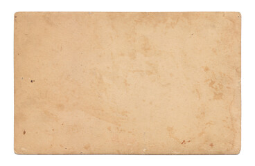 Vintage background of old ancient torn paper texture with spots. Old paper as background. Interesting texture of old yellowed paper slightly damaged by mold. Unique vintage texture of old paper.