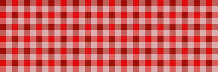 Red seamless gingham pattern with lines texture