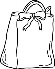 Hand Drawn Gift Bag