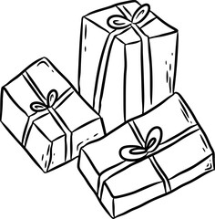 Hand Drawn Gift Boxes