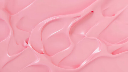 Liquid glossy subtle pink abstract background, nail polish gel texture, 3d illustration