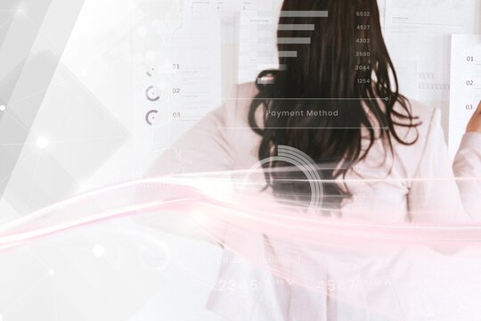 Businesswoman planning a marketing strategy mobile phone wallpaper - Powered by Adobe