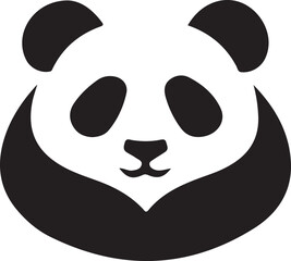 panda face vector