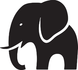vector illustration of an elephant icon