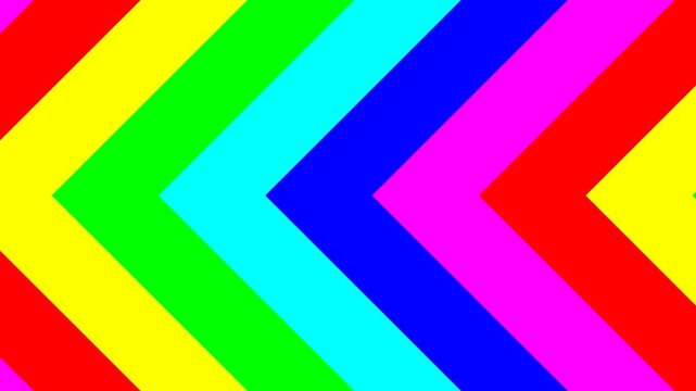 Fast and vibrant psychedelic chevron background animation for VJ loops or abstract motion graphics.