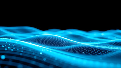 wave design light blue wallpaper