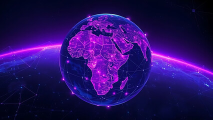 planet earth with space