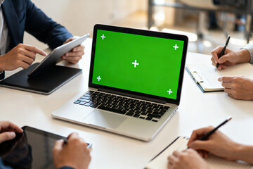 People working with laptops and tablets