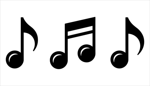 Musical Notes Icon, Music and Sound Vector Illustration, Melody and Rhythm Symbol, Music Note and Audio Concept Vector, Music Composition Icon, Musical Notes and Sound Symbol Vector.