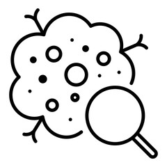 Oncology icon symbolizing cancer diagnosis and medical research.