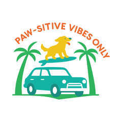 Paw Sitive Vibes only Svg 