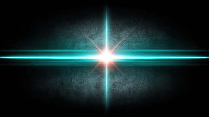 Green light on black background vibrant green light illuminates dark void creating stark minimalist visual composition