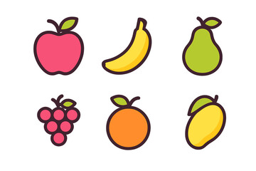 Vibrant collection of fresh produce featuring apple banana orange mango and grapes