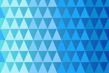 Fototapeta premium Blue triangle gradient creates geometric pattern. Modern template for backgrounds, posters, digital displays.