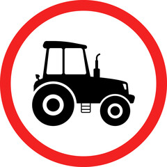 Prohibitory signs for specific vehicles, Vehicle prohibition signs vector.