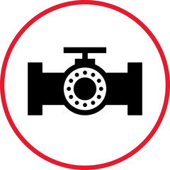 Gas Station Sign Vector Illustration Warning Vector