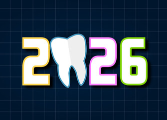 Toothy 2026 &ndash; Dental New Year Concept