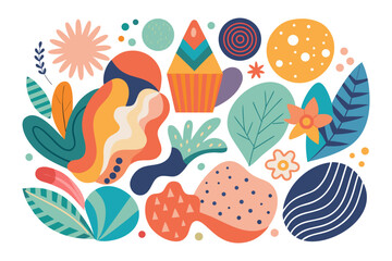 Abstract Nature Icons Collection.