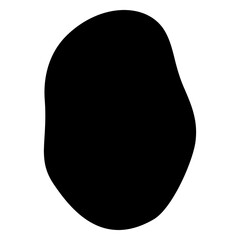 Organic shape png sticker, transparent background