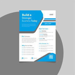 Creative business flyer design template 