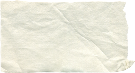 Crumpled tracing realistic white paper with torn edges. Rice washi paper for DIY projects, scrapbooking and collage