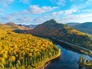 mountain landscape in autumn