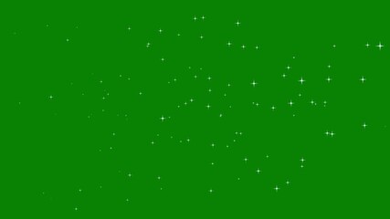 Luxury white glitter sparkles trail, magic dust, pixie dust path, christmas star, magic sparkles glitter line stars, fairy dust wand glitter stars trail transition on green screen background. 4k video - Powered by Adobe