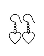 Heart-shaped earrings