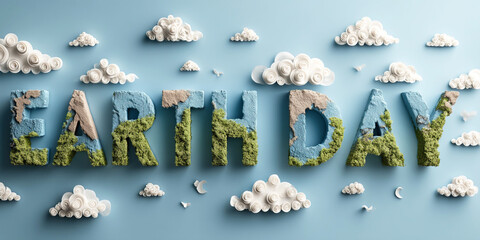 Celebrate Earth Day with colorful planet installation promoting ecology and environmental awareness