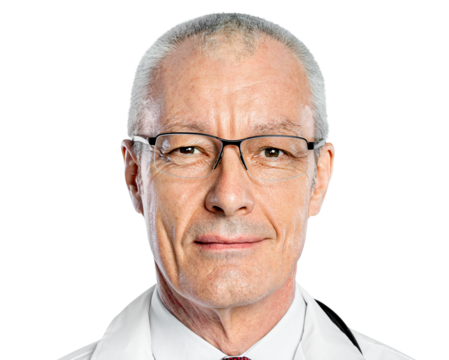 Senior male doctor png transparent, smiling face jobs and career portrait