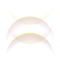 PNG Abstract colorful crescent shapes, transparent background