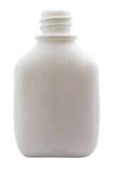 Minimalist White Bottle on Plain Background