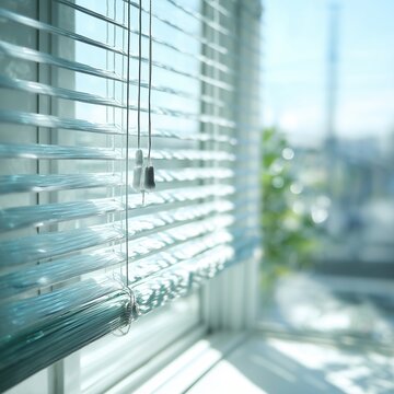 Photo of sunlight through window blinds clean daylight minima