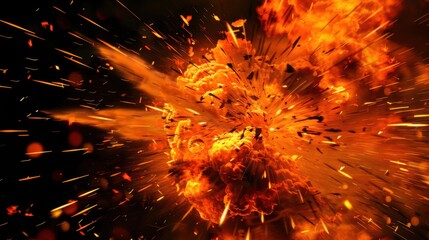 Fiery Abstract Art: Flames, Explosions, and Glowing Heat&mdash;From Love Symbols to Cosmic Fireballs