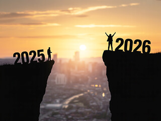 New Year's Eve 2026 Overcoming Challenges and Reaching Goals, Celebrating a Successful Future Ahead