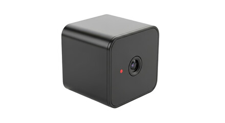 Obraz premium Dark cube object isolated on transparent background