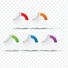 Vector Infographic Elements Pack  Colorful Arrows & Labels