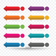 Vector Infographic Elements Pack  Colorful Arrows & Labels