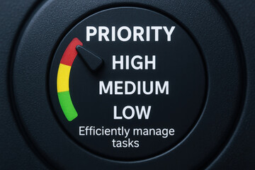 Priority high medium low Efficiently manage tasks with efficient task management focus for productivity and workflow