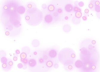 Vibrant purple glowing bokeh lights with neon gradients, soft blur, and dynamic energy flow on transparent background.