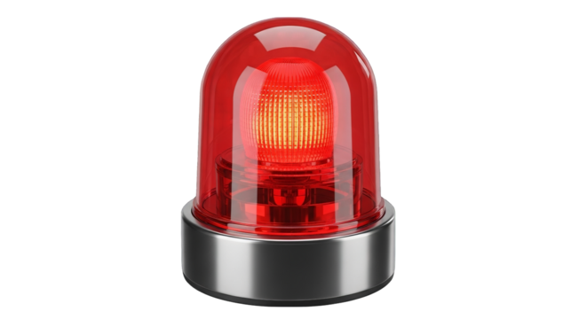 Red Emergency Beacon Light 3d Render