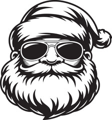 Fototapeta premium Vintage Santa SVG Christmas SVG Bundle 