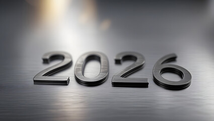 2026 New Year Backgrounds Collection &ndash; Metallic, Gold, Wooden, and Paper Number Typography Designs for Happy New Year Celebration, Business, Calendar, and Futuristic Concept Themes