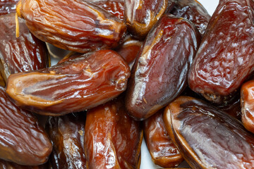 Pile of Glossy Medjool Dates