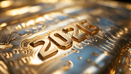 2026 New Year Backgrounds Collection &ndash; Metallic, Gold, Wooden, and Paper Number Typography Designs for Happy New Year Celebration, Business, Calendar, and Futuristic Concept Themes